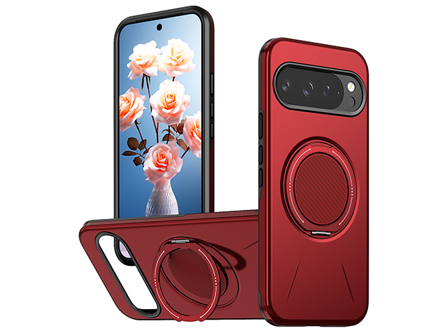 Impact Case with Ring for Google Pixel 9 - Red Impact Case