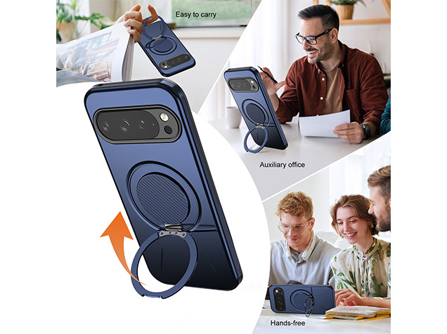Impact Case with Ring for Google Pixel 9 Pro - Blue