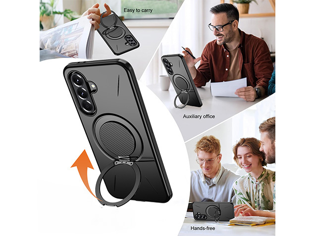 Impact Case with Ring for Samsung Galaxy A37 - Black