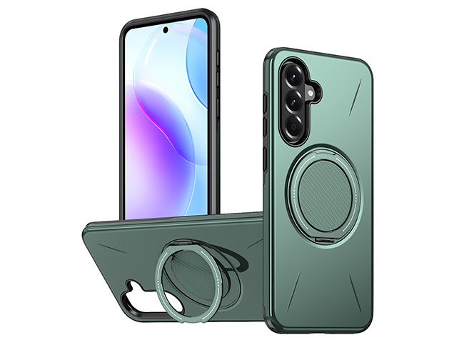 Impact Case with Ring for Samsung Galaxy A37 - Green Impact Case