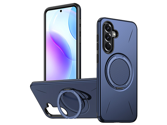 Impact Case with Ring for Samsung Galaxy A37 - Blue Impact Case