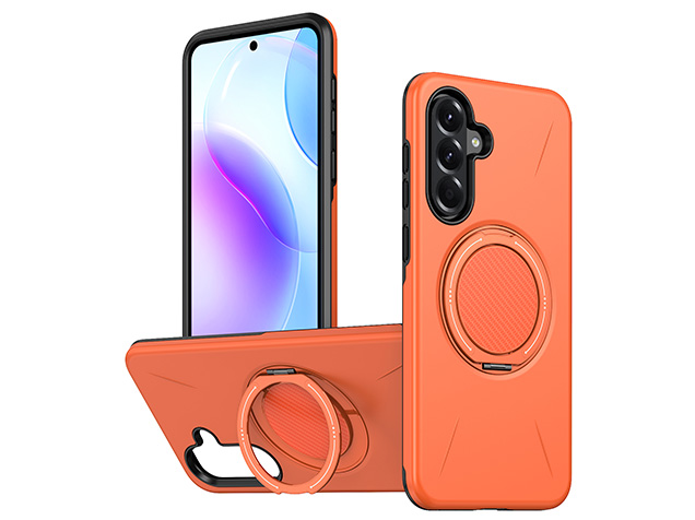 Impact Case with Ring for Samsung Galaxy A37 - Orange Impact Case