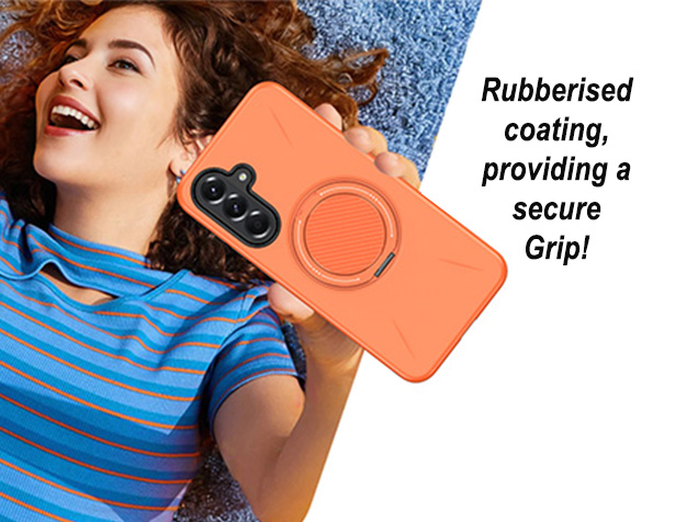 Impact Case with Ring for Samsung Galaxy A37 - Orange