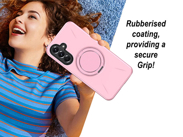 Impact Case with Ring for Samsung Galaxy A37 - Pink