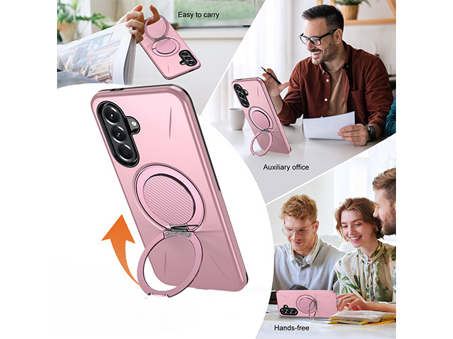 Impact Case with Ring for Samsung Galaxy A37 - Pink