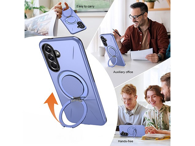 Impact Case with Ring for Samsung Galaxy A37 - Purple