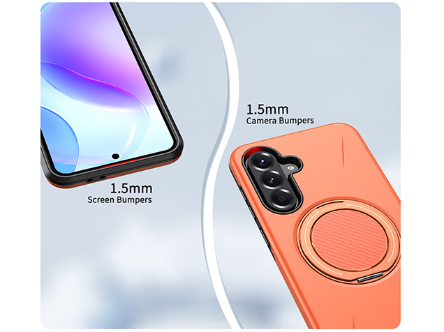 Impact Case with Ring for Samsung Galaxy A36 - Orange