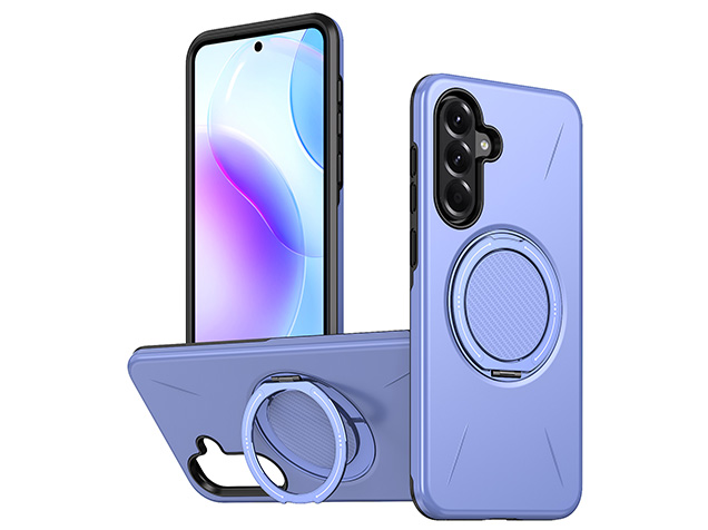 Impact Case with Ring for Samsung Galaxy A36 - Purple Impact Case