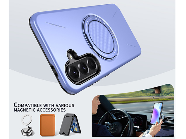 Impact Case with Ring for Samsung Galaxy A36 - Purple