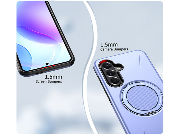 Impact Case with Ring for Samsung Galaxy A36 - Purple