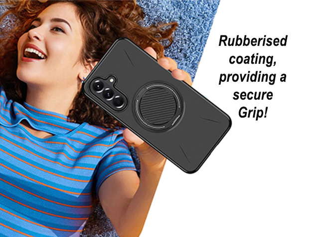 Impact Case with Ring for Samsung Galaxy A57 - Black