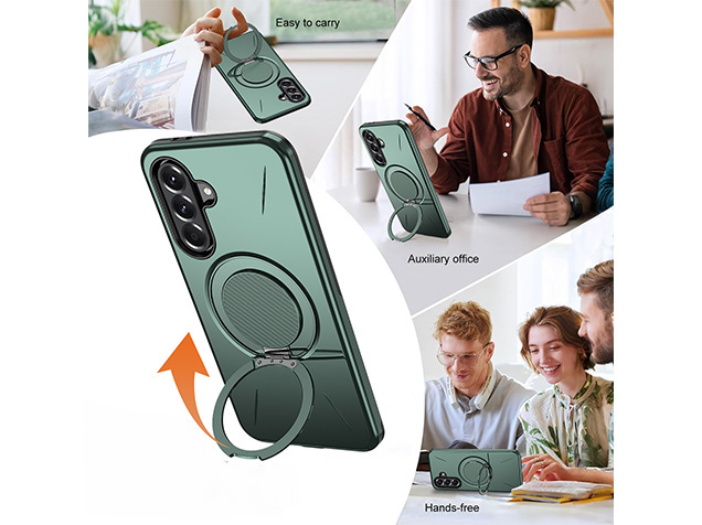 Impact Case with Ring for Samsung Galaxy A57 - Green
