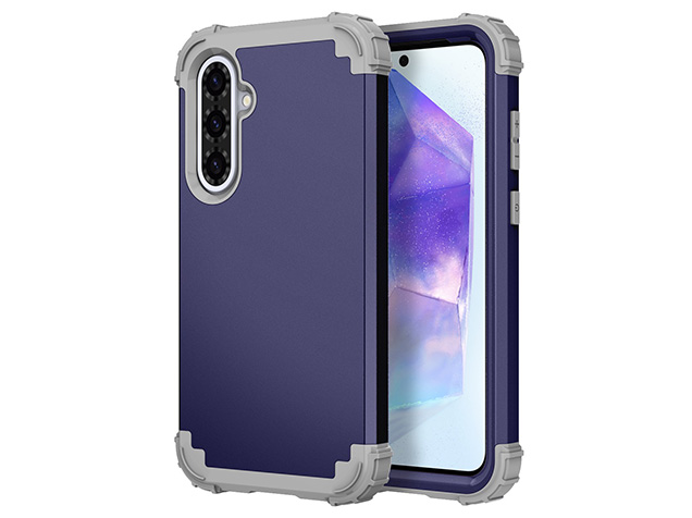 Defender Case for the Samsung Galaxy A57 - Navy Impact Case