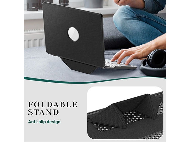 Woven Fabric Laptop Shell for MacBook Air 13 inch - Black