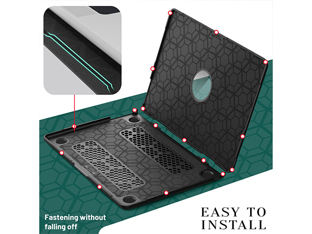 Woven Fabric Laptop Shell for MacBook Air 13 inch - Black