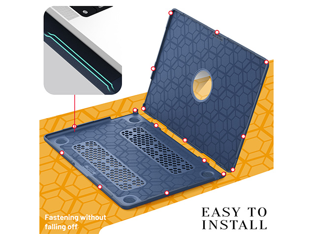 Woven Fabric Laptop Shell for MacBook Air 13 inch - Blue