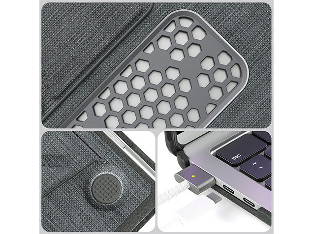 Woven Fabric Laptop Shell for MacBook Air 13 inch - Grey