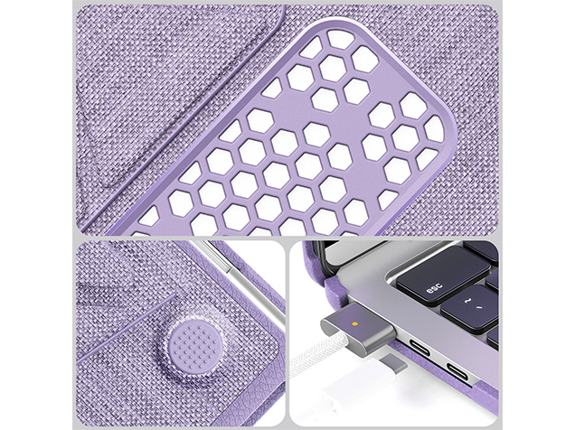 Woven Fabric Laptop Shell for MacBook Air 13 inch - Purple