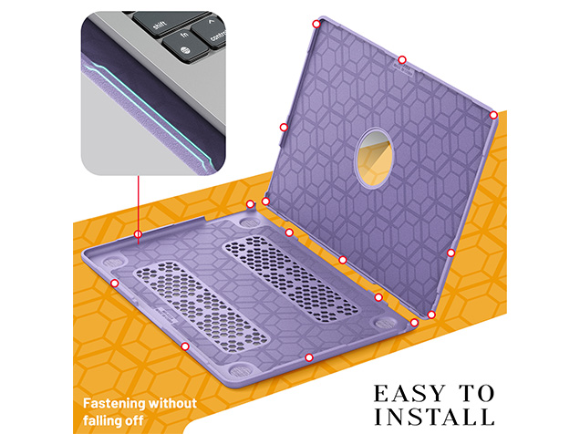 Woven Fabric Laptop Shell for MacBook Air 13 inch - Purple