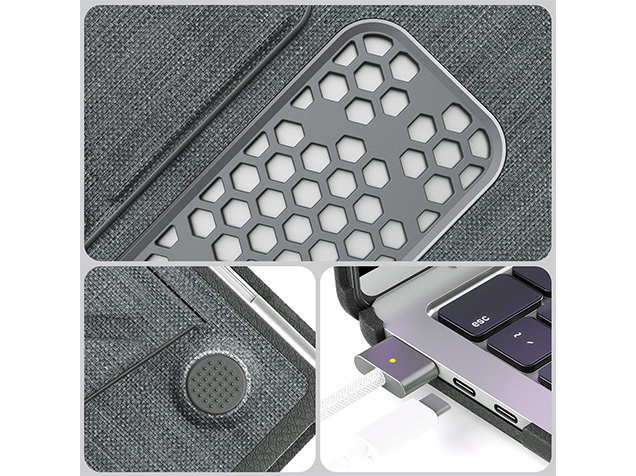 Woven Fabric Laptop Shell for MacBook Air 15 inch - Grey