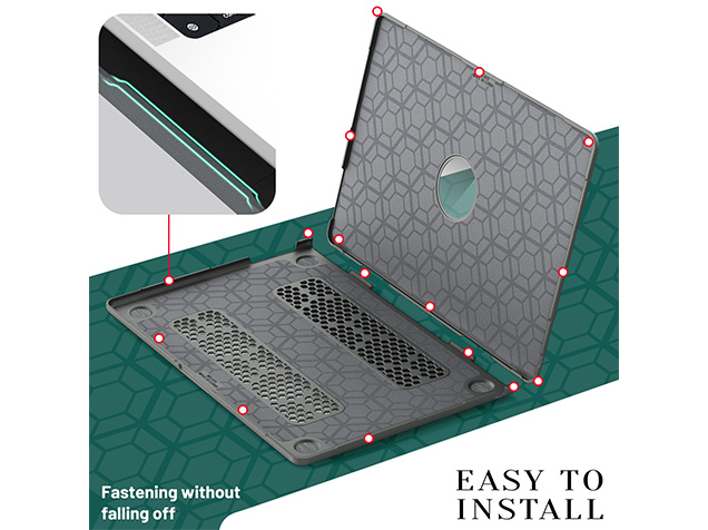 Woven Fabric Laptop Shell for MacBook Air 15 inch - Grey