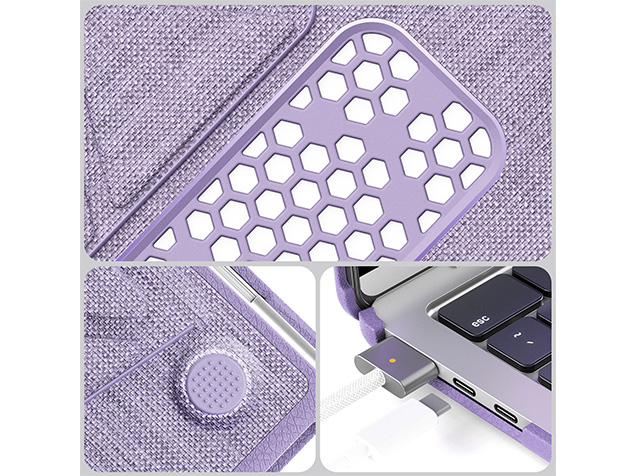 Woven Fabric Laptop Shell for MacBook Air 15 inch - Purple