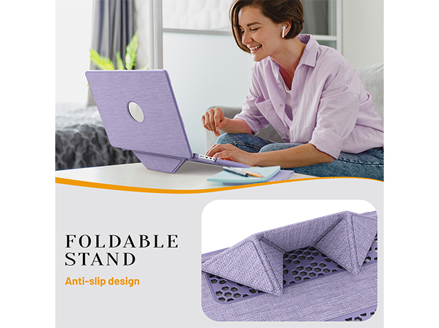 Woven Fabric Laptop Shell for MacBook Pro 14 inch - Purple