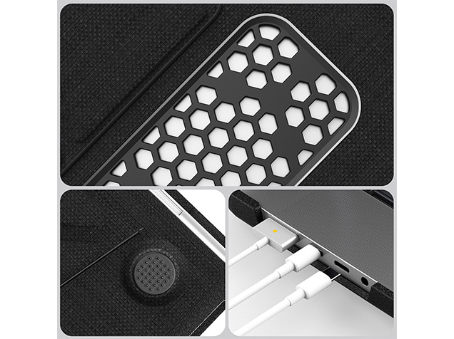 Woven Fabric Laptop Shell for MacBook Pro 16 inch - Black
