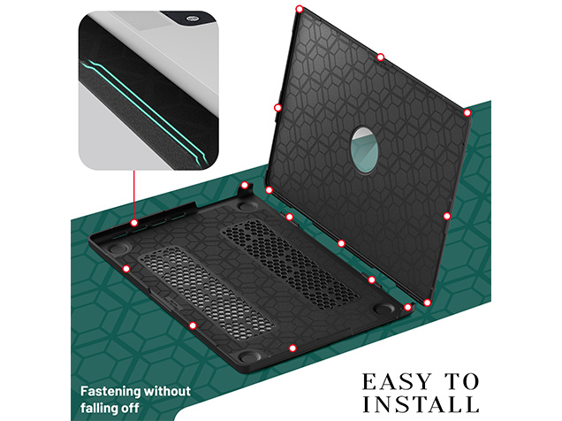 Woven Fabric Laptop Shell for MacBook Pro 16 inch - Black