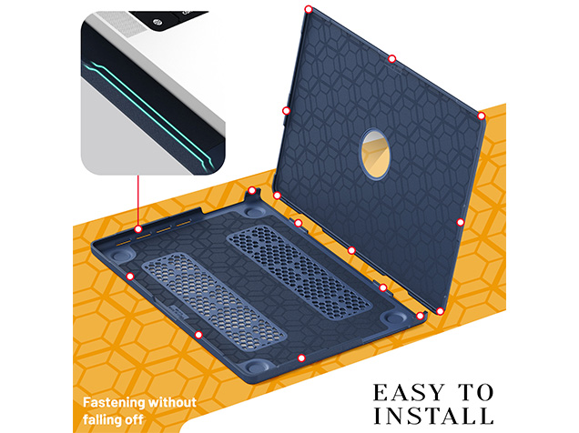 Woven Fabric Laptop Shell for MacBook Pro 16 inch - Blue
