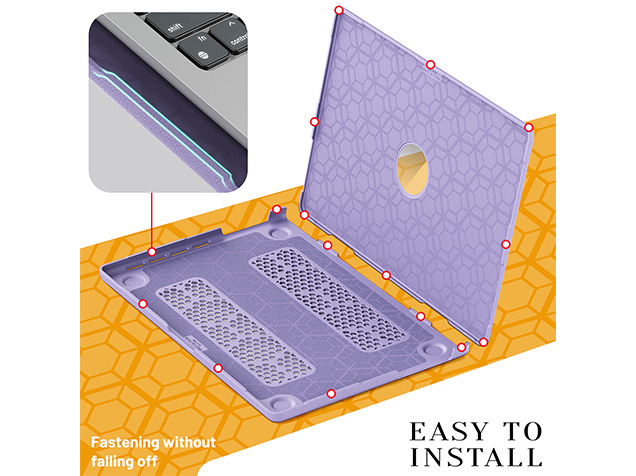 Woven Fabric Laptop Shell for MacBook Pro 16 inch - Purple