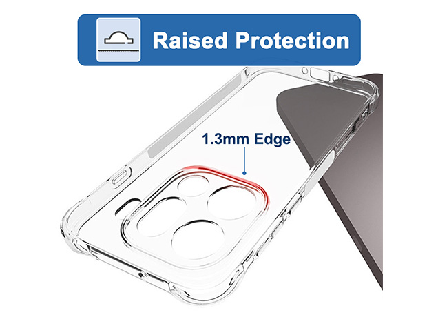 Gel Case with Bumper Edges for OPPO Find X9 Pro - Clear