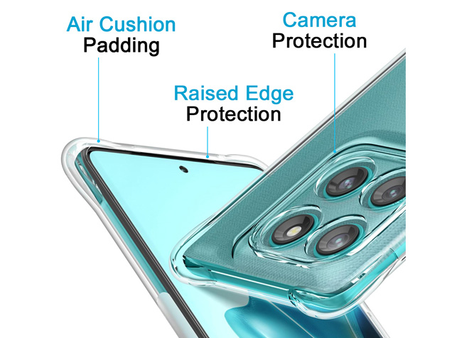 Gel Case with Bumper Edges for Motorola Edge 70 Fusion - Clear