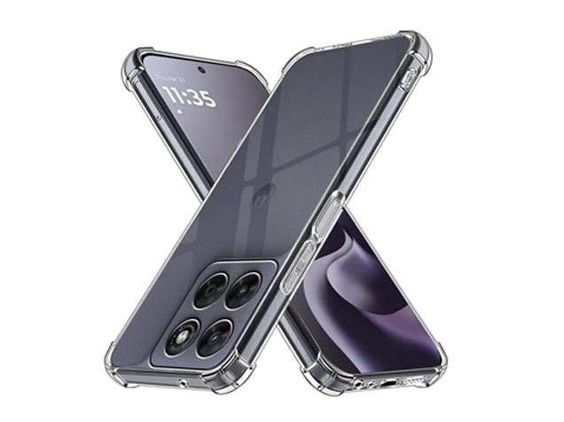 Gel Case with Bumper Edges for Motorola G67 - Clear Soft Cover