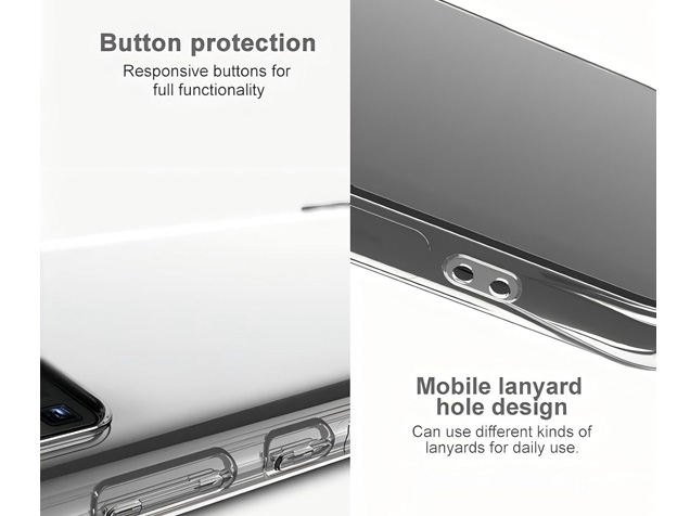 Gel Case with Bumper Edges for Motorola G67 - Clear