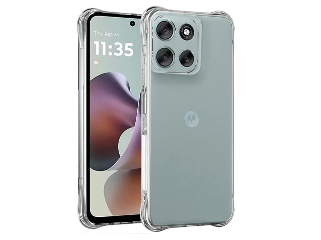 Gel Case with Bumper Edges for Motorola G56 - Clear Soft Cover