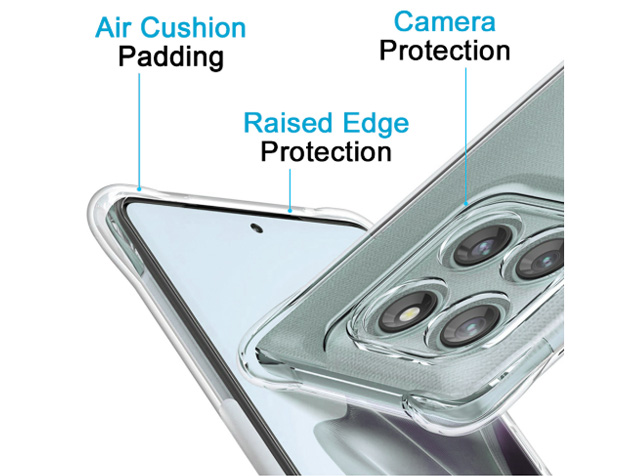 Gel Case with Bumper Edges for Motorola G56 - Clear