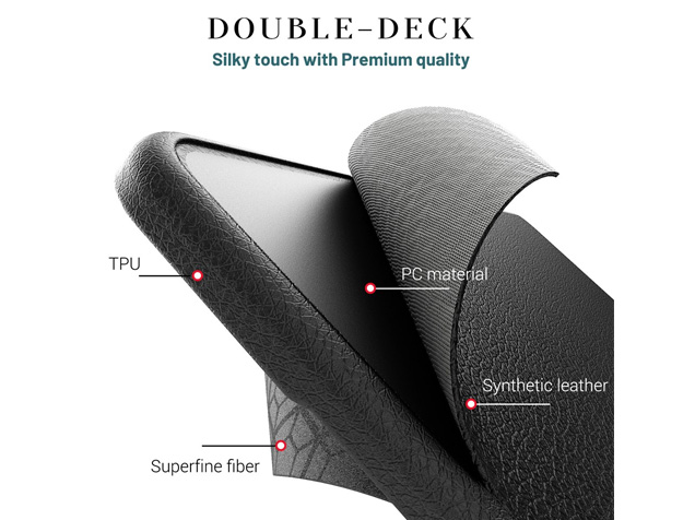 Synthetic Leather Laptop Shell for MacBook Air 13 inch - Black
