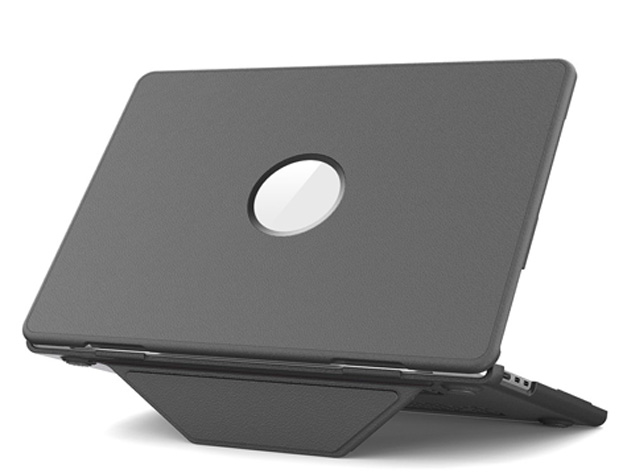 Synthetic Leather Laptop Shell for MacBook Air 13 inch - Grey Hard Case