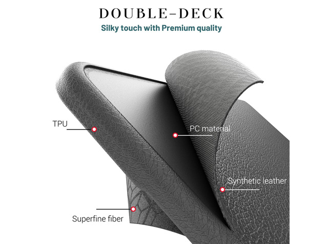 Synthetic Leather Laptop Shell for MacBook Air 13 inch - Grey