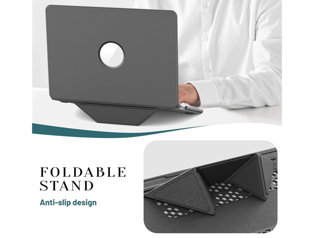 Synthetic Leather Laptop Shell for MacBook Air 13 inch - Grey