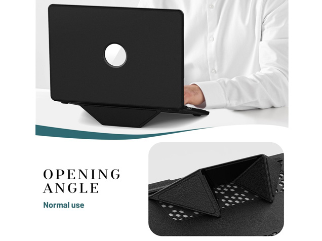 Synthetic Leather Laptop Shell for MacBook Air 15 inch - Black