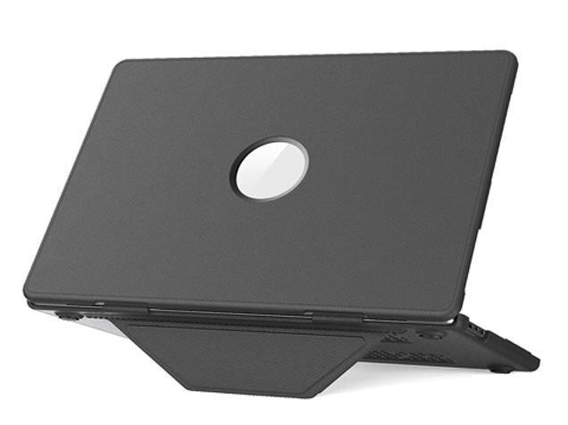 Synthetic Leather Laptop Shell for MacBook Air 15 inch - Grey Hard Case