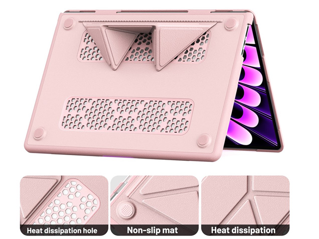 Synthetic Leather Laptop Shell for MacBook Air 15 inch - Pink