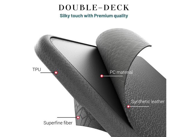 Synthetic Leather Laptop Shell for MacBook Pro 14 inch - Grey