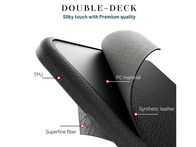 Synthetic Leather Laptop Shell for MacBook Pro 16 inch - Black
