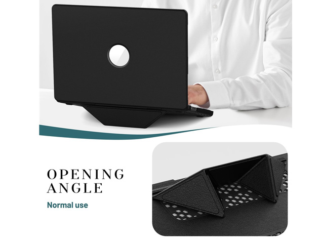 Synthetic Leather Laptop Shell for MacBook Pro 16 inch - Black