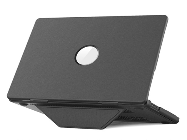 Synthetic Leather Laptop Shell for MacBook Pro 16 inch - Grey Hard Case