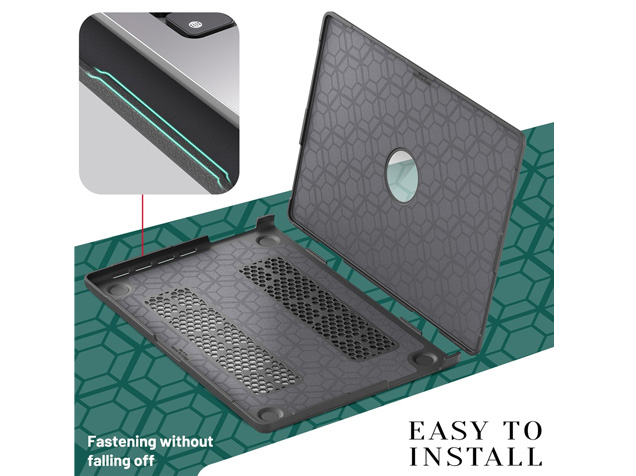 Synthetic Leather Laptop Shell for MacBook Pro 16 inch - Grey