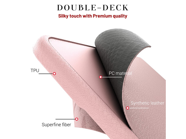 Synthetic Leather Laptop Shell for MacBook Pro 16 inch - Pink